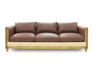 BAMBOU ESSENCE - 3 seater leather sofa _ Crearte Collections